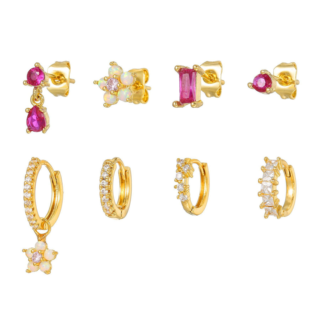 Set Orecchini Fucsia