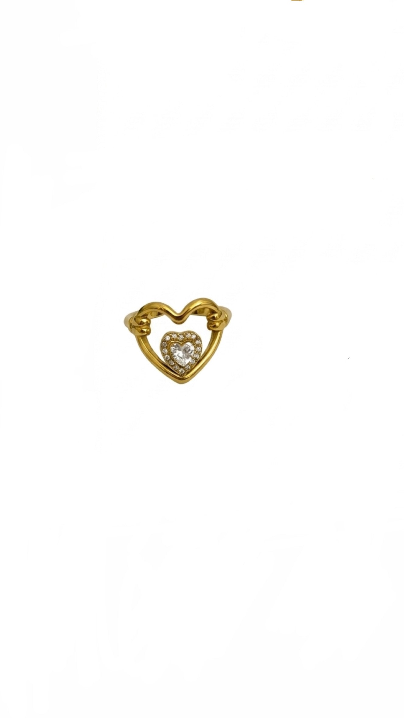 Anello Cuore Brillante