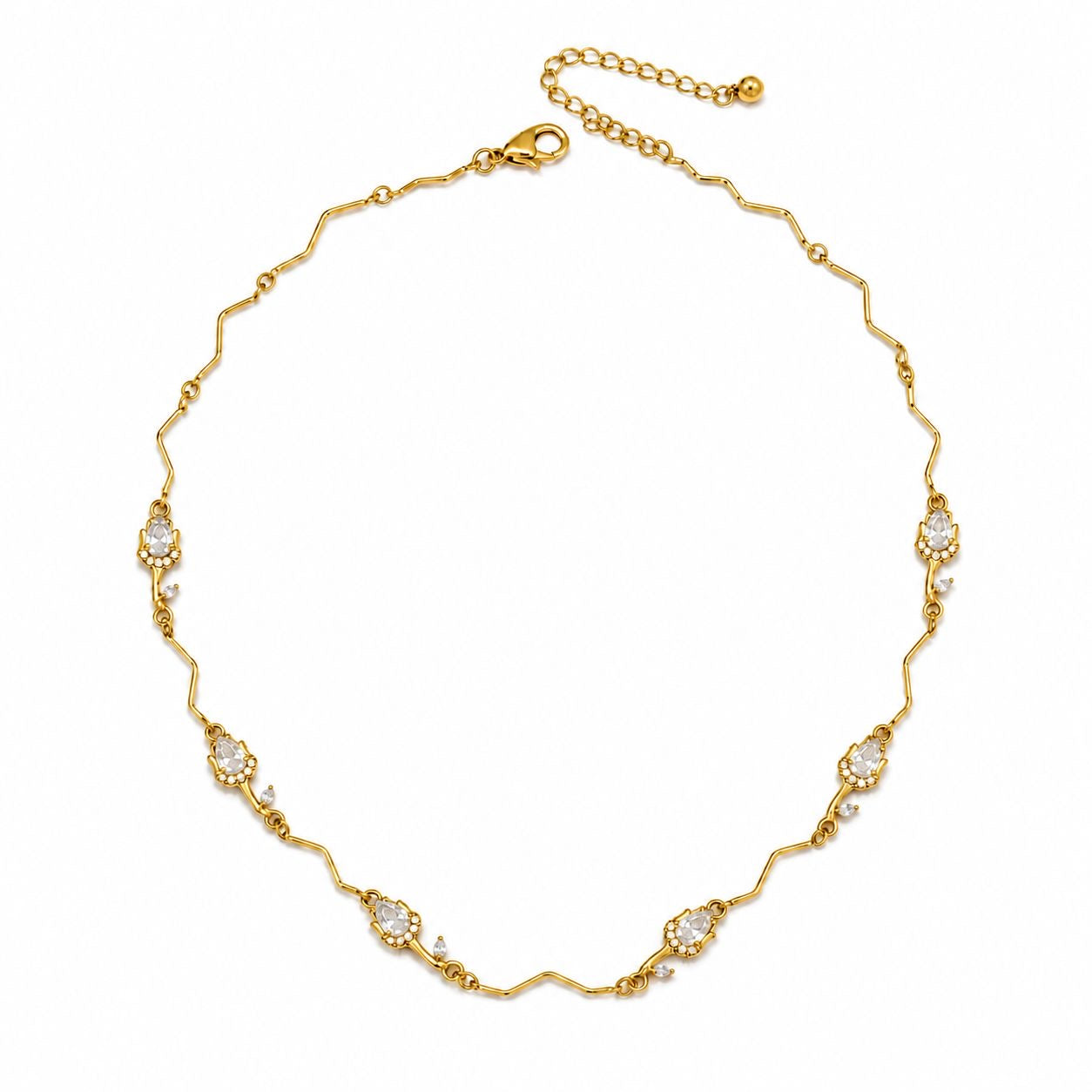 Collana Tulipani Strass