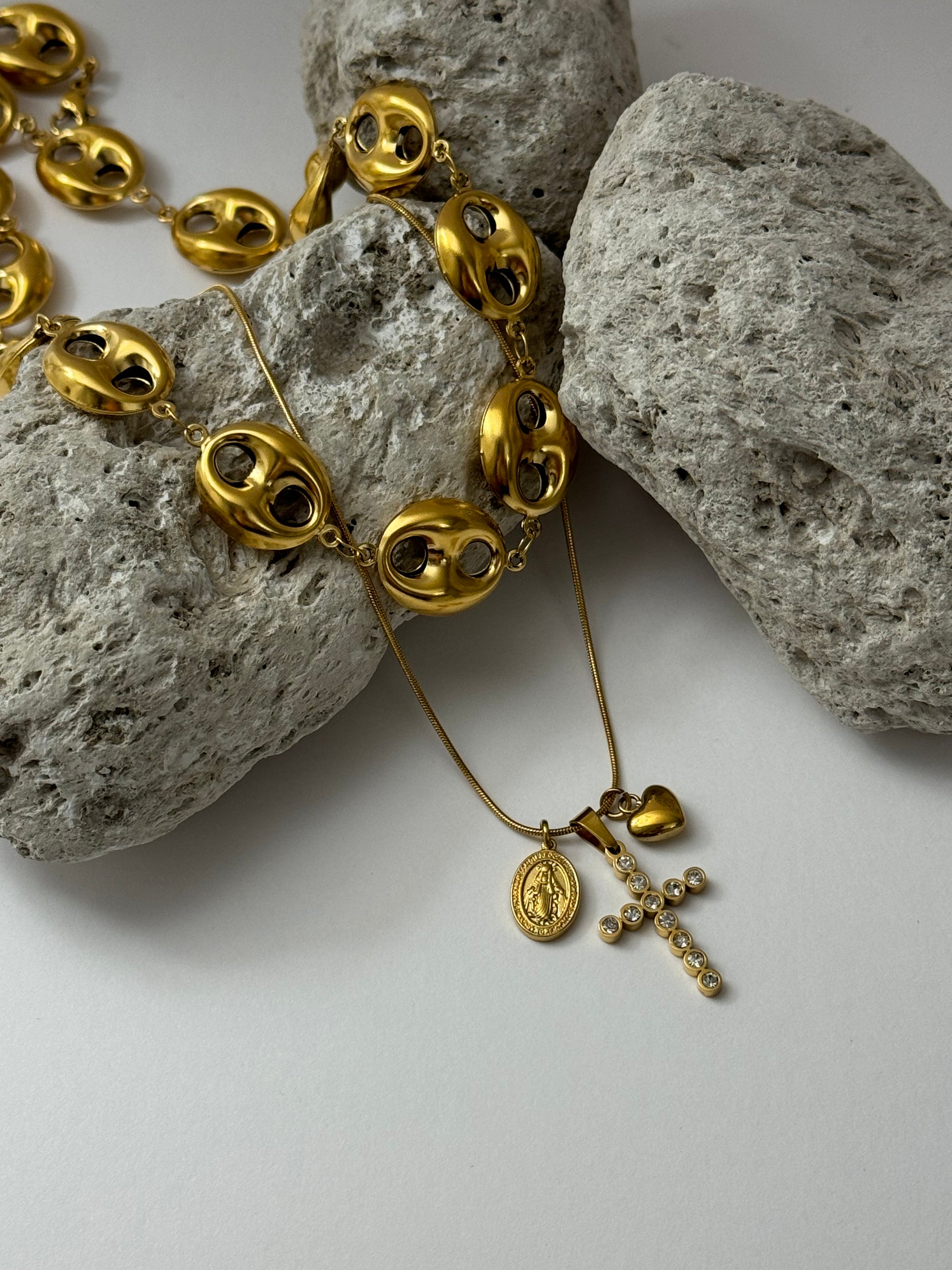 Collana Tris Charms