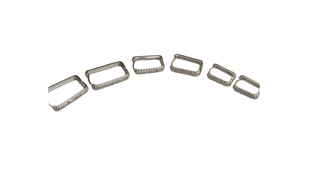 Set Orecchini Rettangolo
