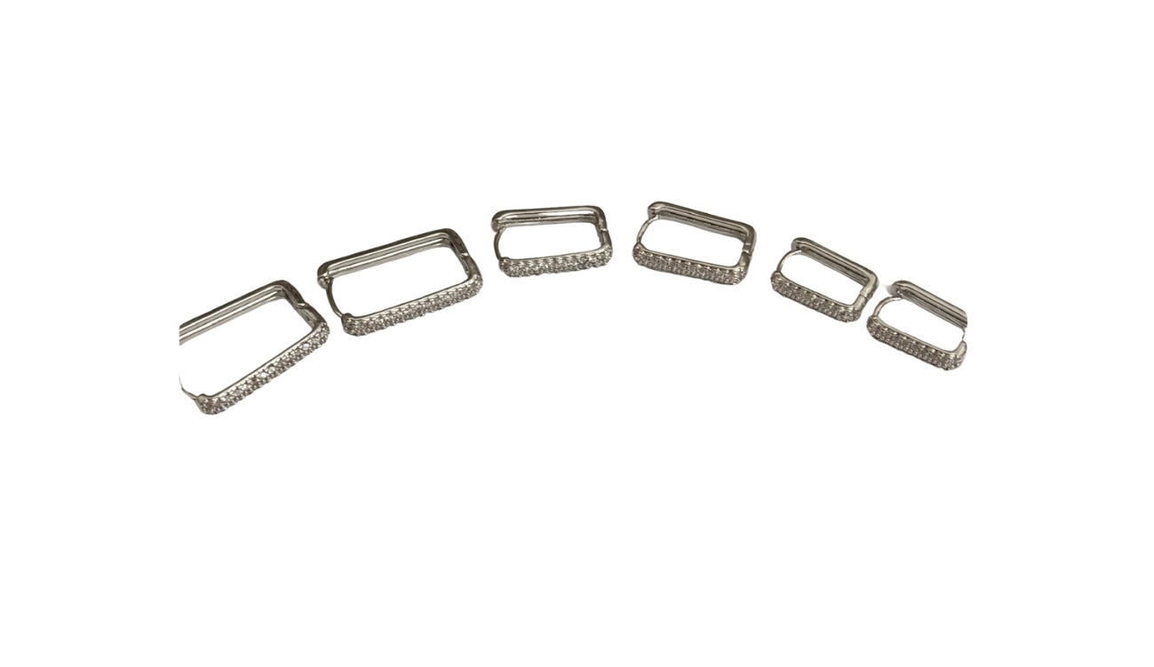 Set Orecchini Rettangolo