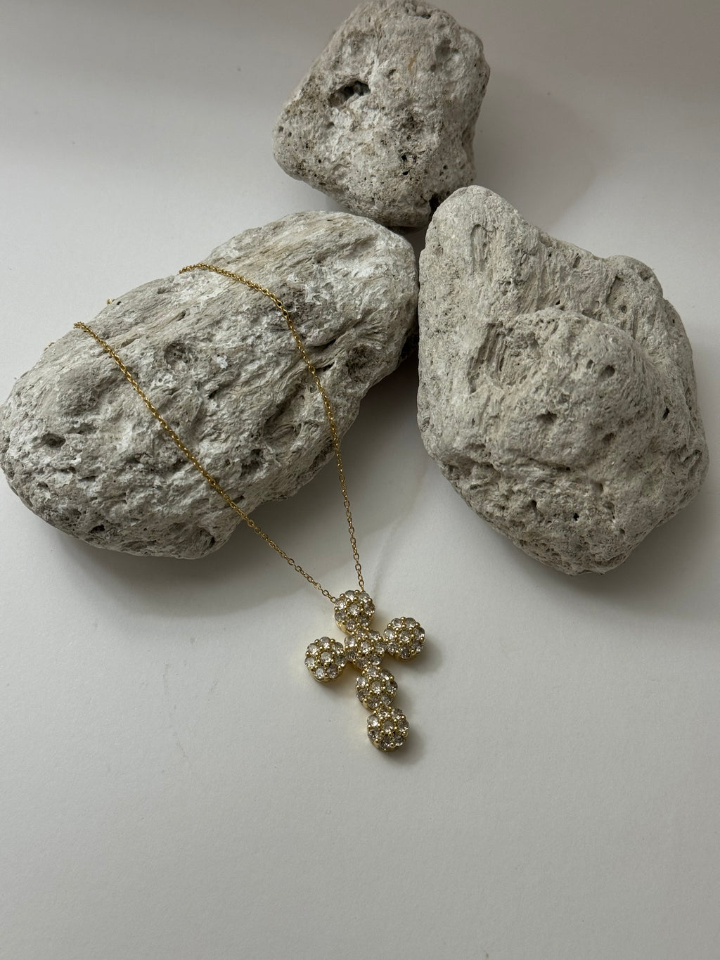 Collana Croce Rose