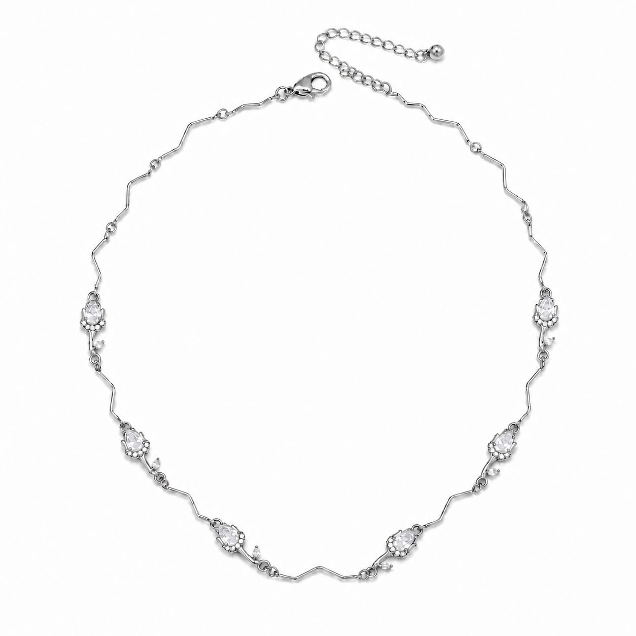 Collana Tulipani Strass