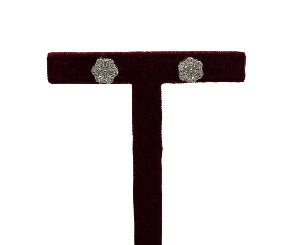 Orecchini Fiori Strass