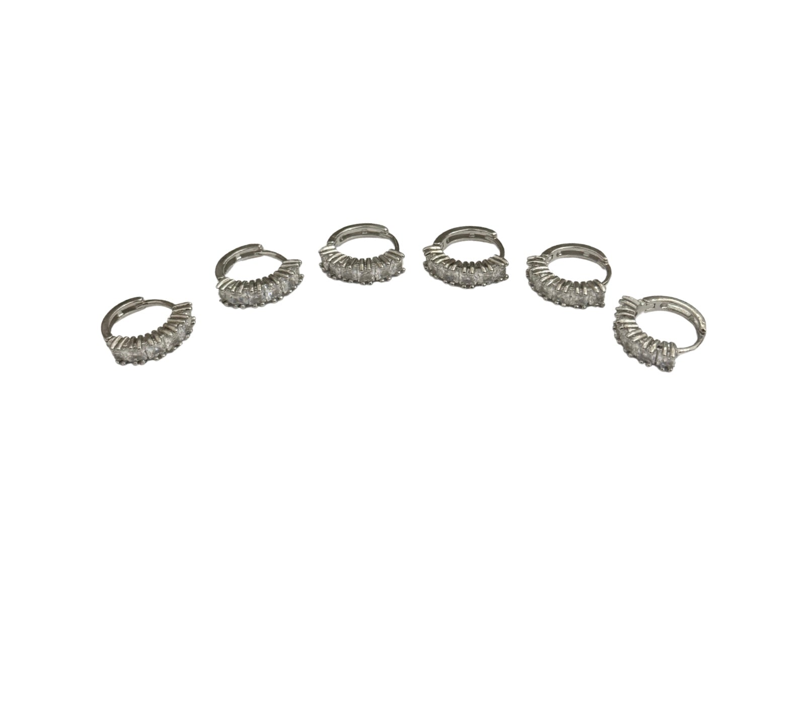 Set Orecchini Cerchi Strass