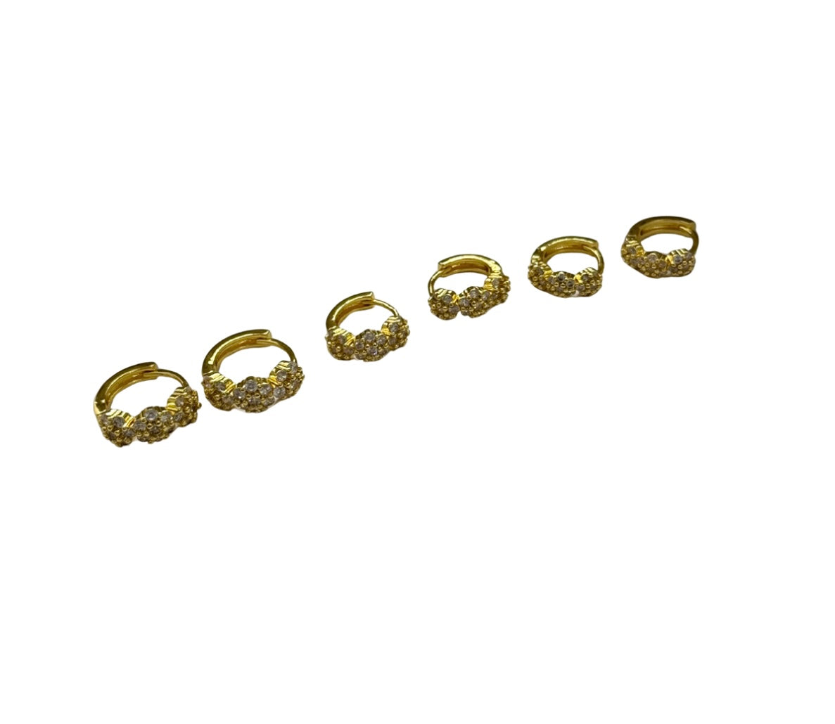 Set Orecchini Cerchi Fiori