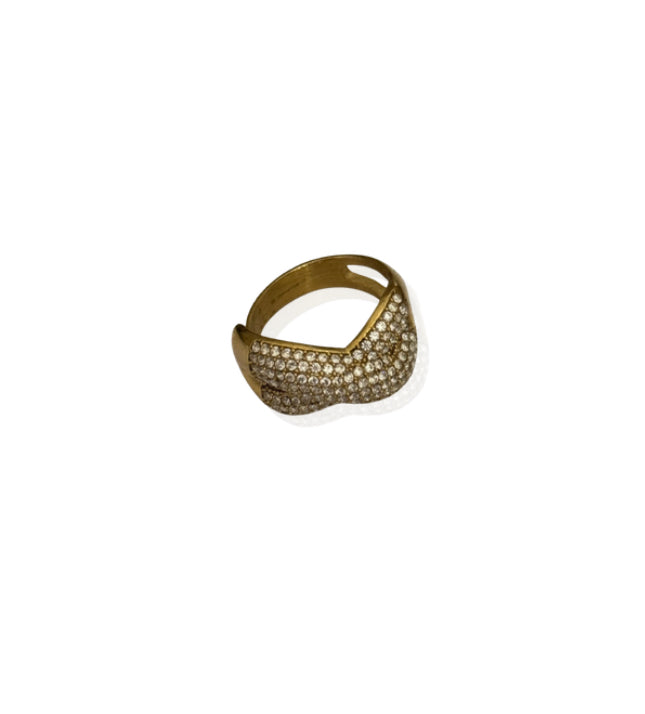 Anello Incrocio Bombato