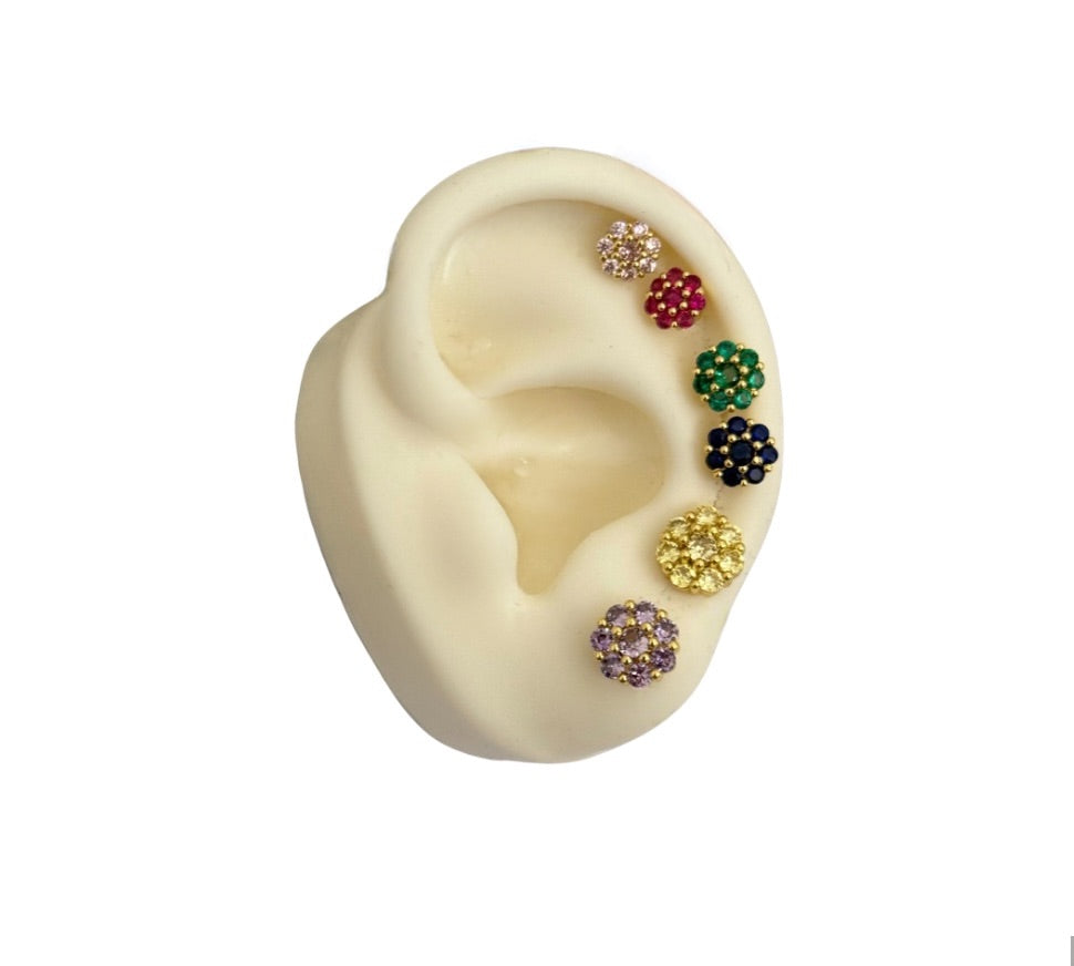 Set Orecchini Flower Color