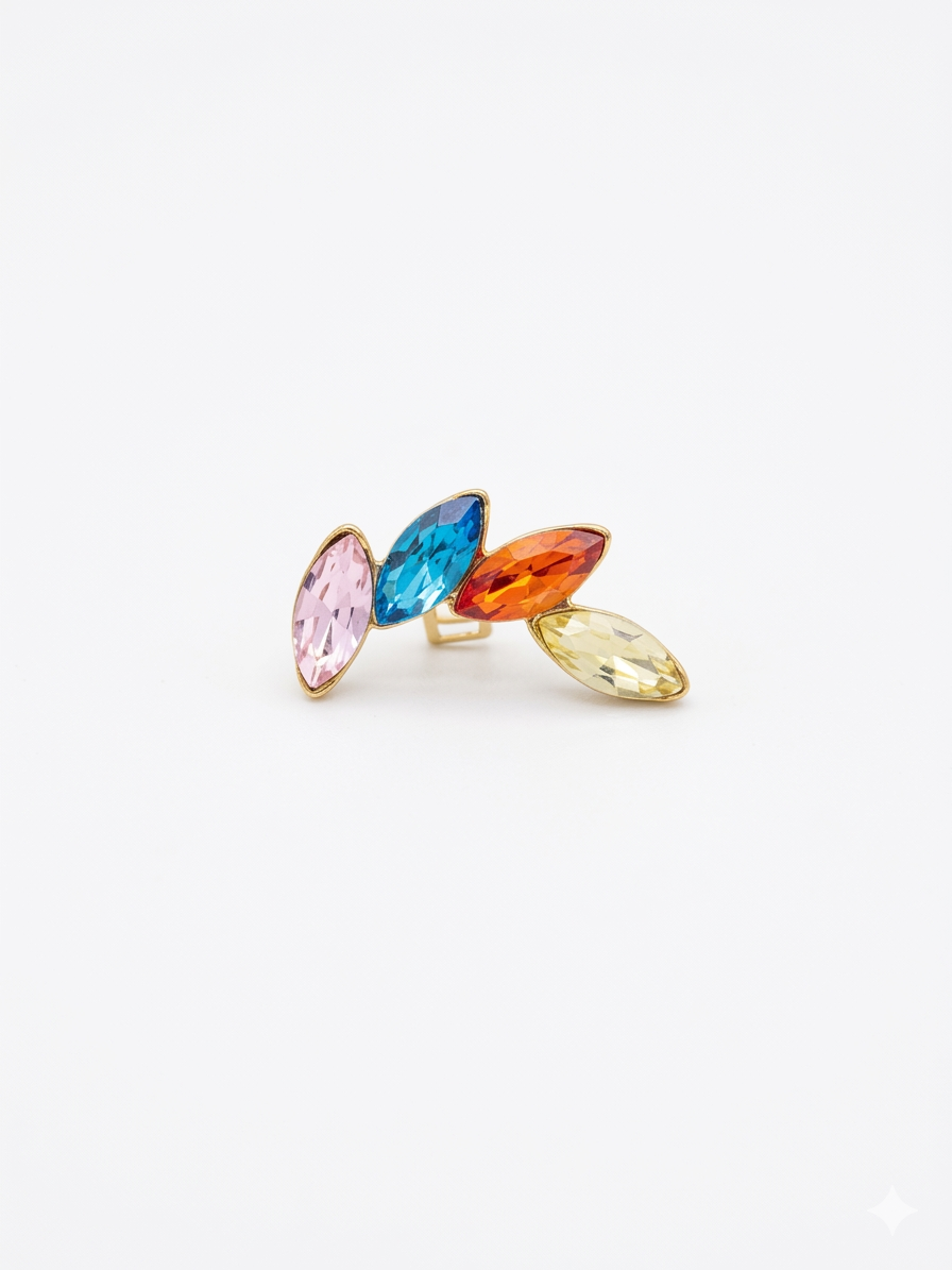 Earcuff Big Petalo Colors