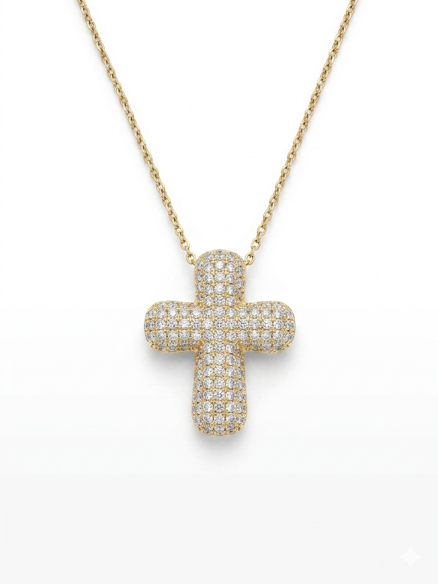 Collana Croce Double
