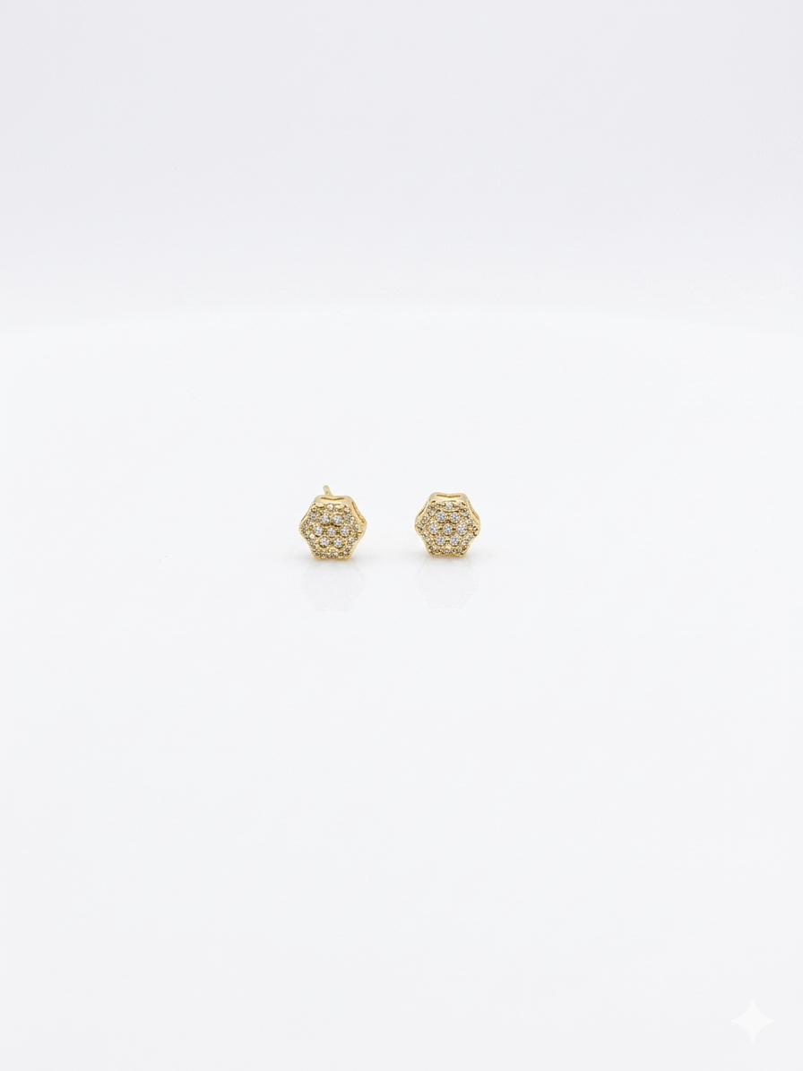 Orecchini Fiore Strass